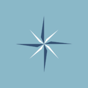 A blue background with a star in the middle.