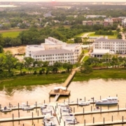 A view of the water from above.